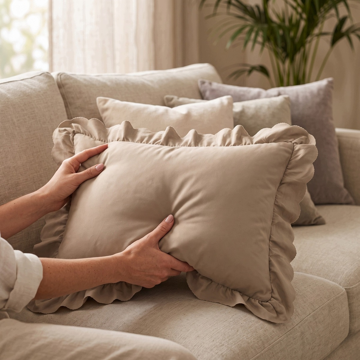 Poszewka Luxury Jowita miękka tkanina z mikrofibry