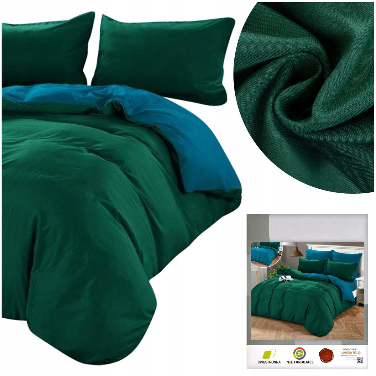 Pościel satynowa Bruni 02 Łóżkoholicy dwustronny design