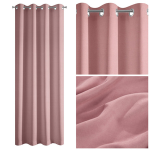 Curtain 140 x 250 Ready Decorative Ada Pink