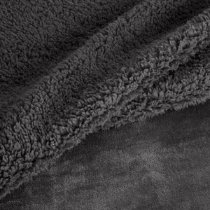Blanket 200 x 220 Microfiber Double-sided Tedy Steel