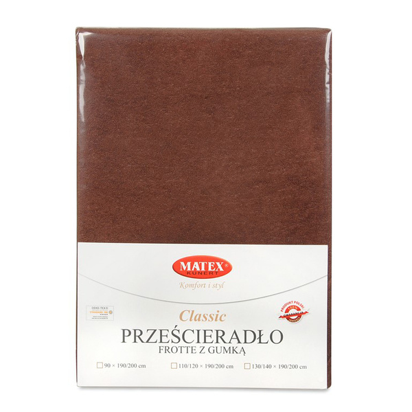 Prześcieradło 120 x 200 Frotte z Gumką CLASSIC 18