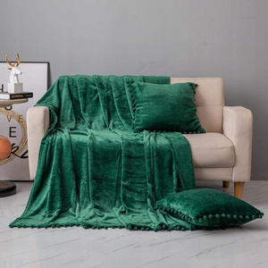 Blanket 150 x 200 Microfiber Pom Pom Pom Poms Bottle