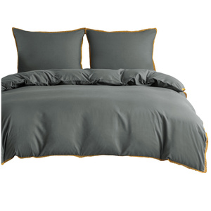 Bedding set 160 x 200 3 pcs Smooth with Lace Brandon 06