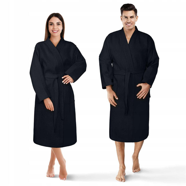 Szlafrok Kimono Gofer Bawełniany Unisex  S/M Gran