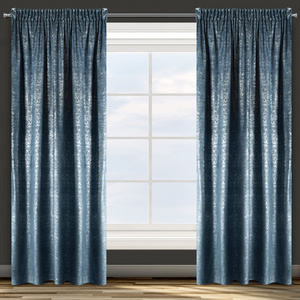 Zasłona 140 x 270 Dekoracyjna Velvet Cypr Granat