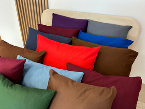 Poszewka Bawełna 50 x 50 Jednolita Ola Zieleń Butelkowa