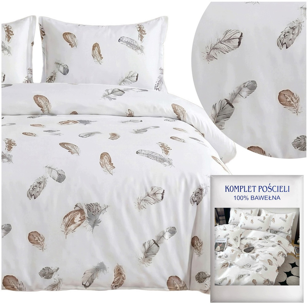 Pościel satynowa AIDA 160x200 szlachetny splot i połysk