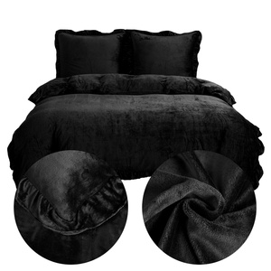 Bedding 160 x 200 3pcs Microfiber Ruffle Erva 2813