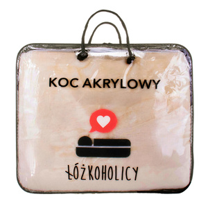 Koc 160 x 200 Akrylowy Jednolity Ciepły Yasemin 01