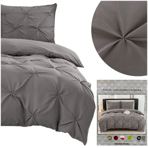 Pościel 160 x 200 3cz Ozdobna Marszczona Pia 03