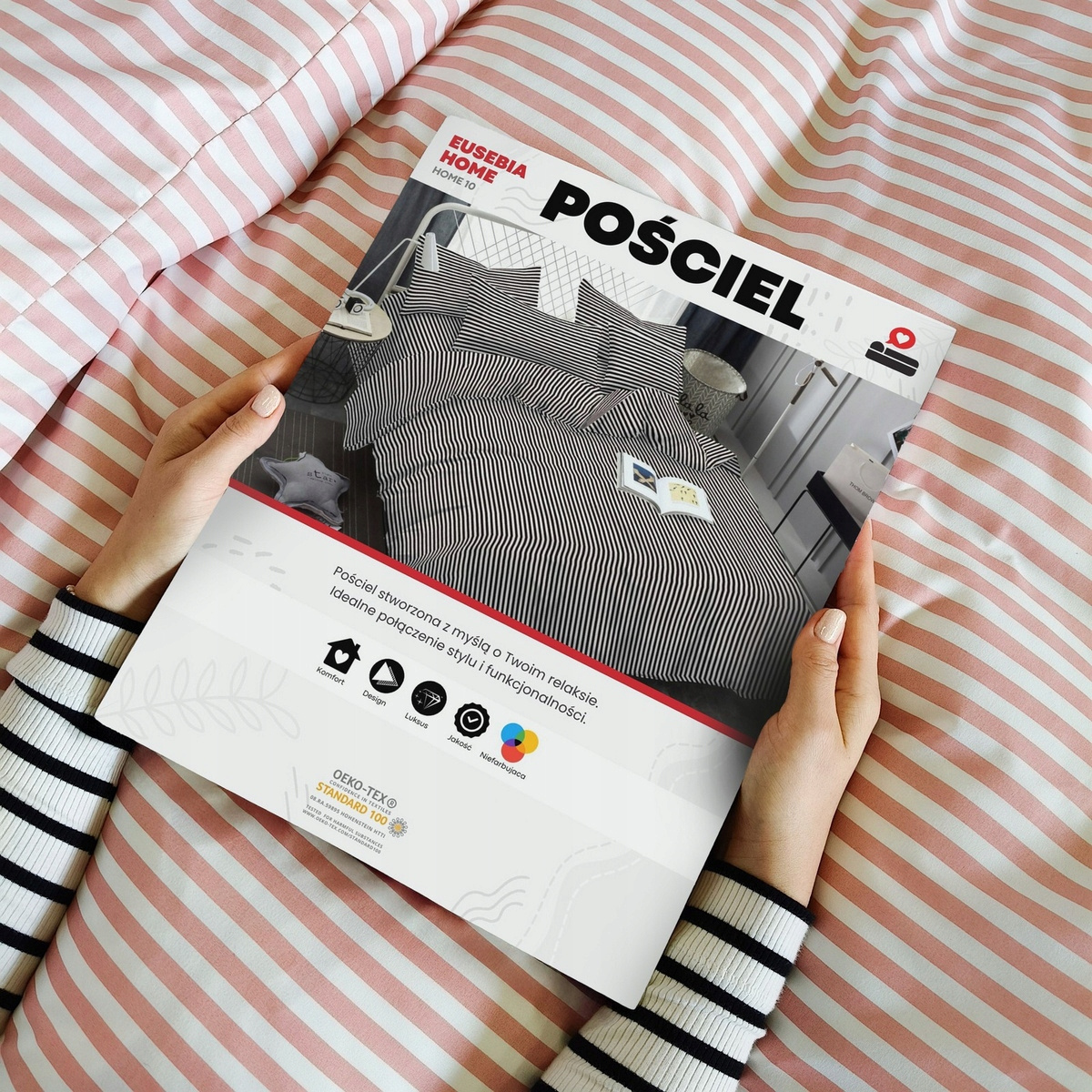 Komplet pościeli Eusebia Home prezentacja kompletu