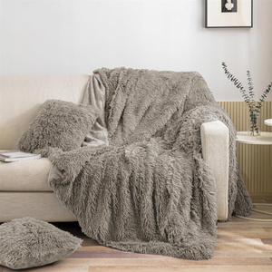 Blanket 200 x 220 Italian Fur Fleecy C.Beige