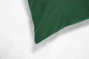 Poszewka Bawełna 50 x 50 Jednolita Ola Zieleń Butelkowa