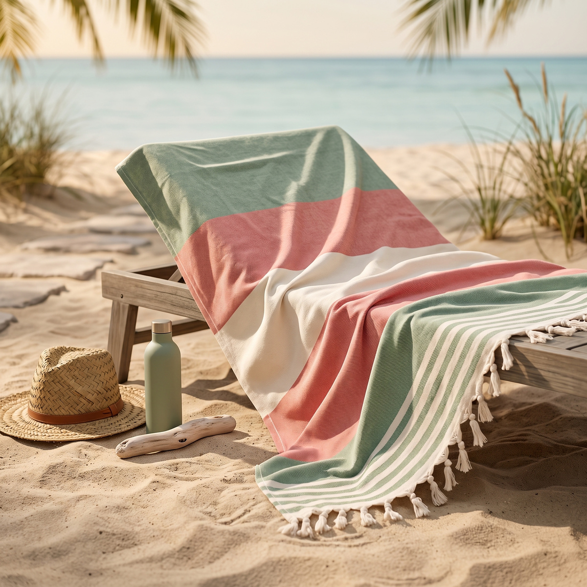 Ręcznik plażowy Peri Hamam chłonny i szybkoschnący
