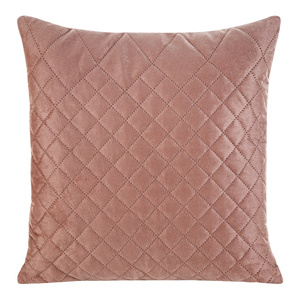 Quilted 40 x 40 Pillowcase Velvet Luiz3 Pink