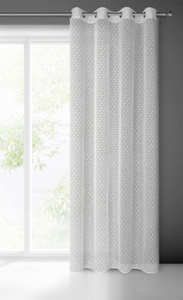 Curtain 140 x 250 Decorative Hania White