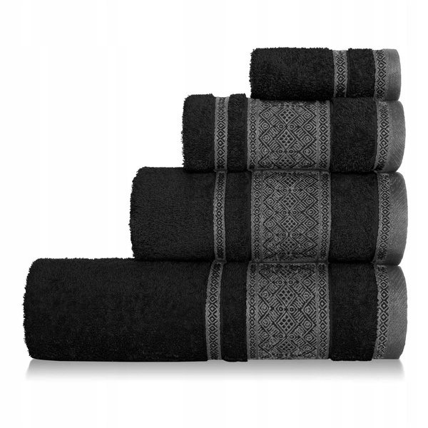 Ręcznik 70 x 140 Bawełna Panama 500g/m2 Czarny