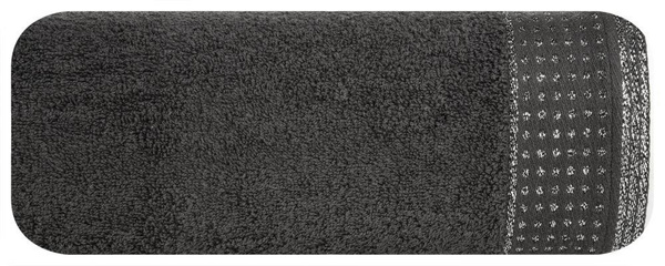 Ręcznik Kąpielowy Luna (06) 70 x 140 Czarny