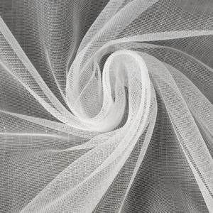 Decorative curtain Nice 140 x 270 Tape White