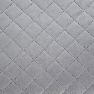 70 x 160 Quilted Velvet Bedspread Luiz5 J.Silver