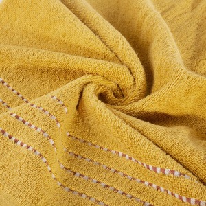 Ręcznik Kąpielowy Fiore (10) 30 x 50 Musztardowy