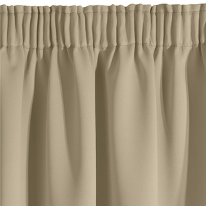 Blackout Logan Tape Curtain 140 x 270 Beige