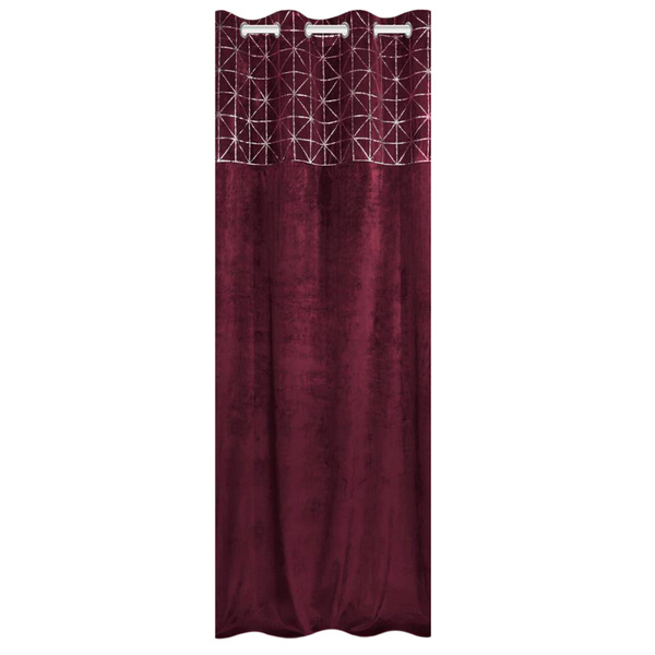 Zasłona 140 x 250 Dekoracyjna Velvet Glossy Amaran