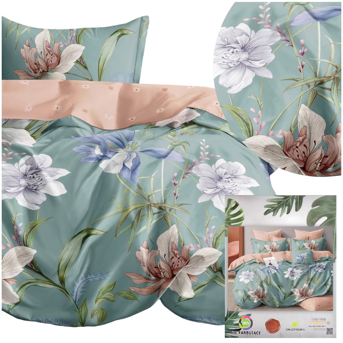 Pościel Joana 140x200 – dwustronny design kołdry i poszewki