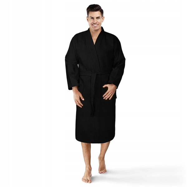 Szlafrok Kimono Gofer Bawełniany Unisex XS Czar