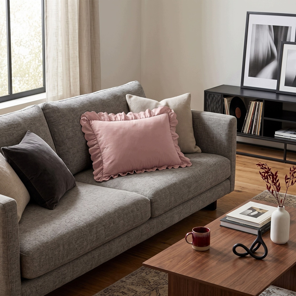 Aranżacja sypialni z poszewką Luxury Jowita 40x60