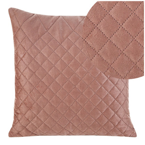Quilted 40 x 40 Pillowcase Velvet Luiz3 Pink