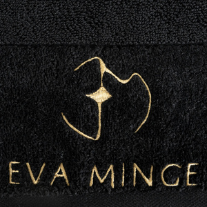 Ręcznik Kąpielowy Eva Minge Gaja 70 x 140 Czarny