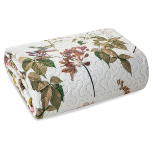 Bedspread 170 x 210 Quilted Rosa White+Green