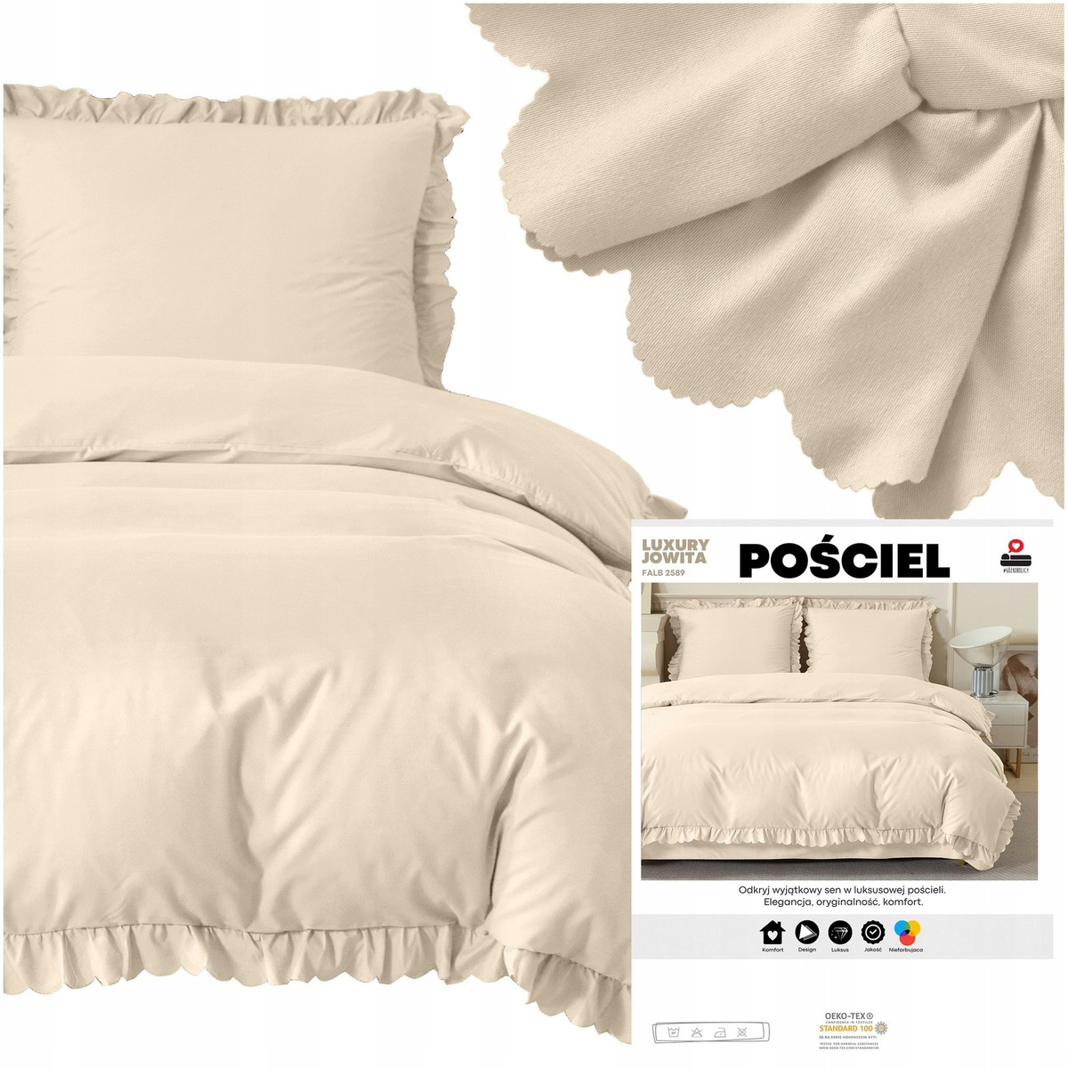 Pościel Luxury Jowita duży rozmiar i elegancja