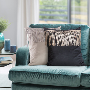 45 x 45 Decorative Velvet Pillowcase Jasper Silver