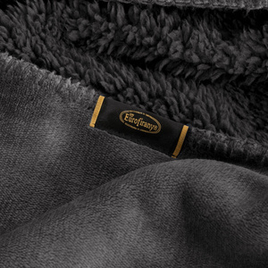 Blanket 200 x 220 Microfiber Double-sided Tedy Steel