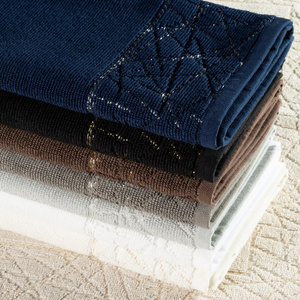 Bathroom Rug 50 x 70 Cotton Nika 06 Graphite