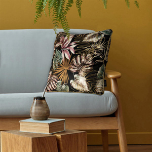 Poszewka 45 x 45 Dekoracyjna Maroko Czarny+Złoty