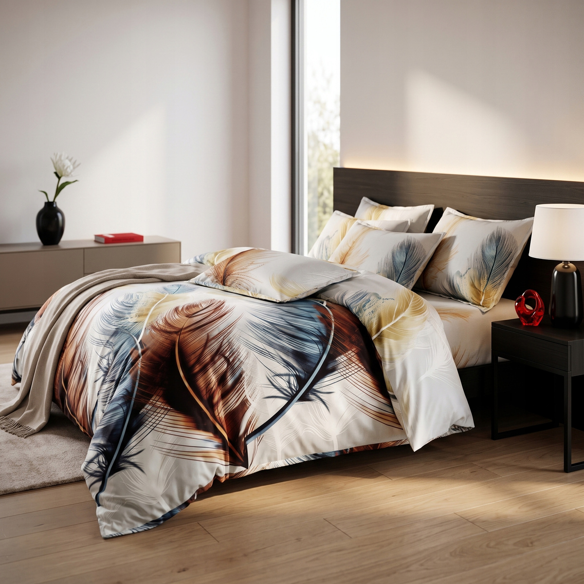 Pościel bawełna satynowa Dalwin 954 – kompletny zestaw pościeli 200x220 cm