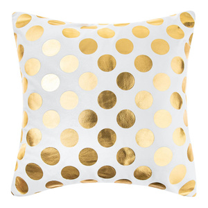 Poszewka 45 x 45 Dekoracyjna Velvet Dots Biały+Z