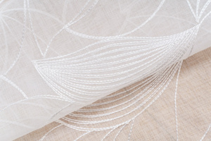 Decorative Curtain 145 x 250 Tape Cruz Voile 01