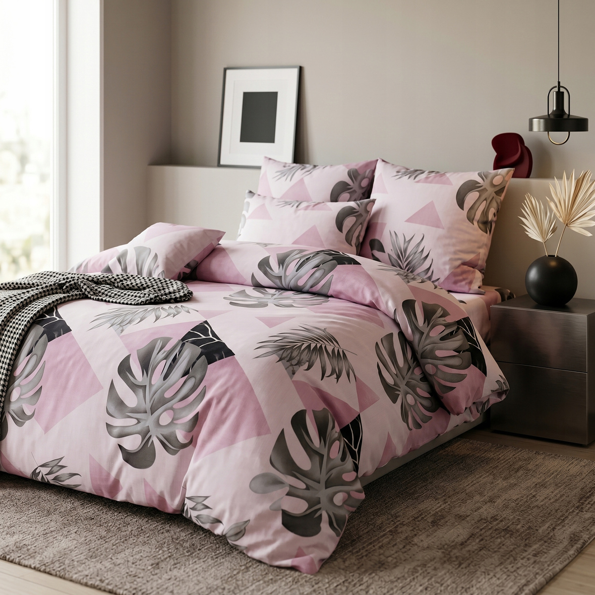 Pościel satynowa Lozkoholicy Aida – zbliżenie na strukturę materiału