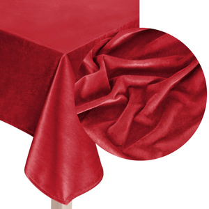 Obrus 110 x 160 Dekoracyjny Velvet Soft Czerwony