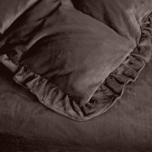 Bedding 160 x 200 3 pcs Microfiber Ruffle Erva 2815