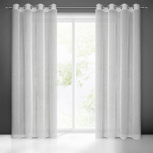 Curtain 140 x 250 Decorative Hania White