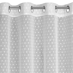 Curtain 140 x 250 Decorative Hania White