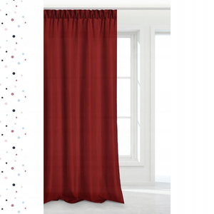 Curtain 140 x 270 Decorative Tape Viva Red