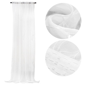 Decorative Curtain 145 x 250 Tape Cruz Voile 01