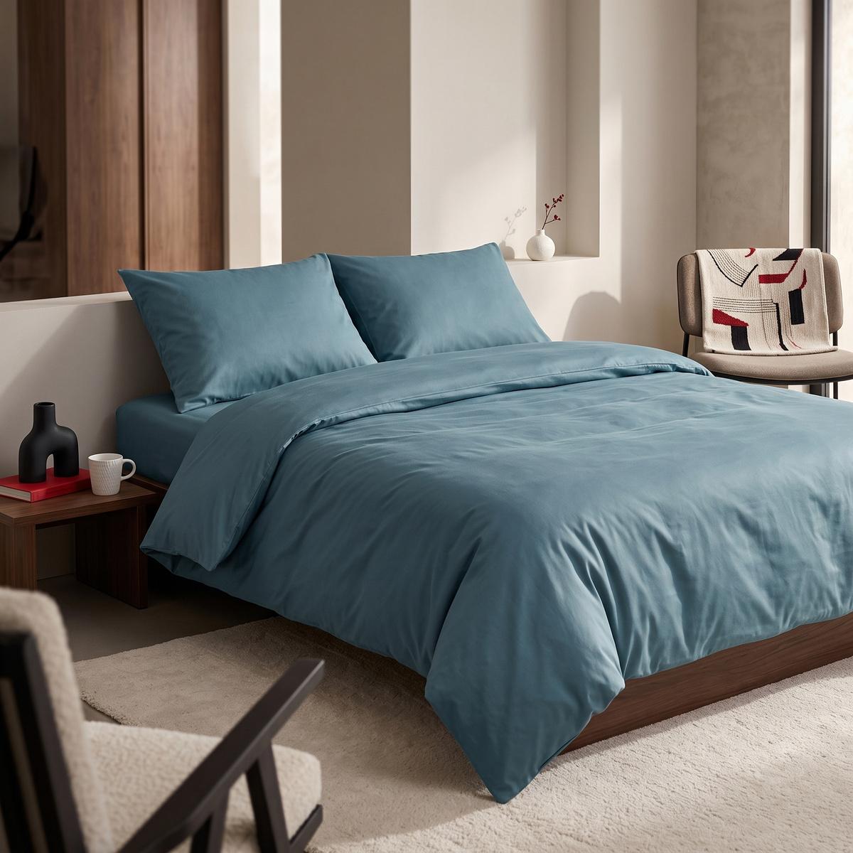 Komplet pościeli Nova3 Eurofirany – poszwa 180x200 cm i dwie poszewki 70x80 cm