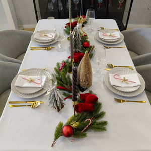 Obrus 120x240 Plamoodporny Klasyczny Elegant Biały